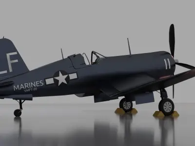 Vought F4u Corsair 3D model