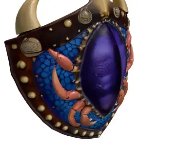 Mystic Crab Scale Shield 3D model