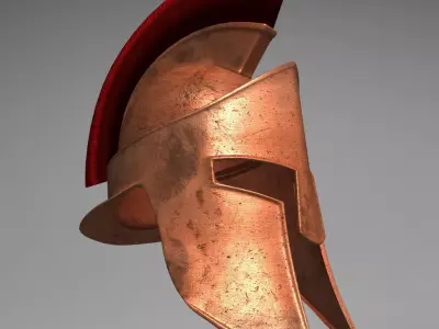 Spartan Helmet 3D model 4
