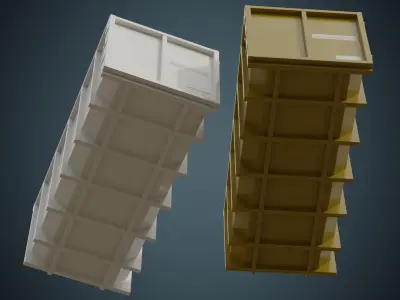 Garbage Container 3A Low-poly 3D model
