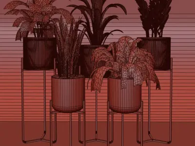 plant collection RPM 01 3D model