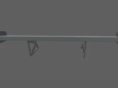Car Spoiler 06 Low-poly 3D model