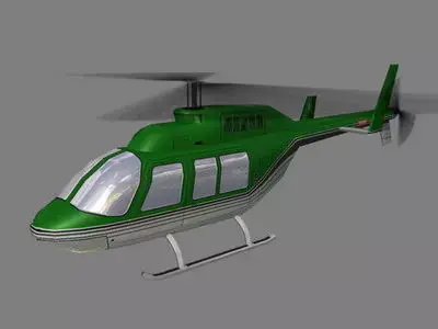 Jet Ranger V3 Helicopter Low-poly 3D model