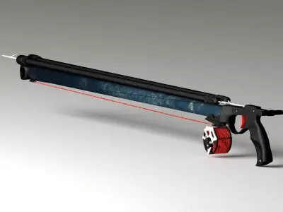 Speargun sniper rifle - sniper rifle 3D model