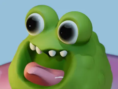 Little frog 3D print model