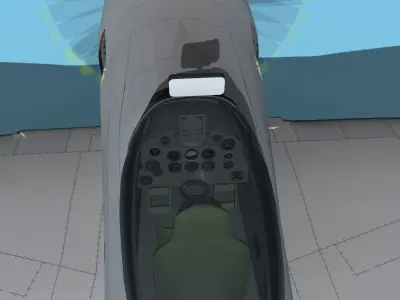 Hawker Sea Fury V18 Pakistan AF 3D model