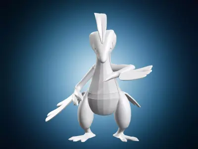 Grovyle Pokemon Character 3D Model 3D print model