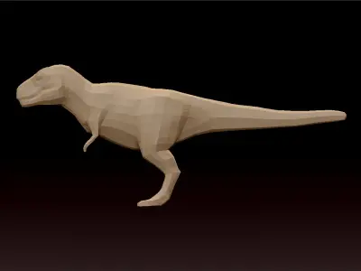 t rex basic mesh 3D model
