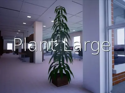 Plant Large SHC Quick Office LM Low-poly 3D model