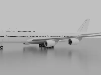 Boeing 747-8i Intercontinental  3D model