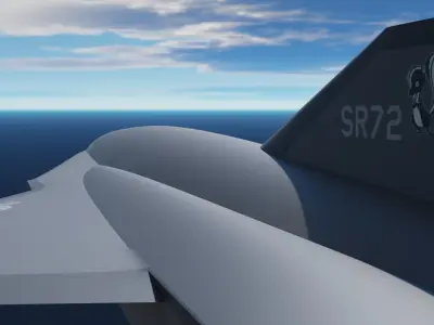 SR72 UAV Concept Low-poly 3D model