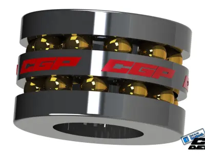 PINKI double ball bearingdesigned by paX Free 3D model