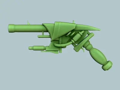 Sci-Fi Gun - Futuristic Weapon - Cartoon Low-poly 3D model