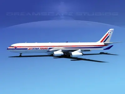 Airbus A340-600 JetStar Tours 3D model