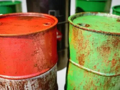 Oil Barrels Pack Low-poly 3D model