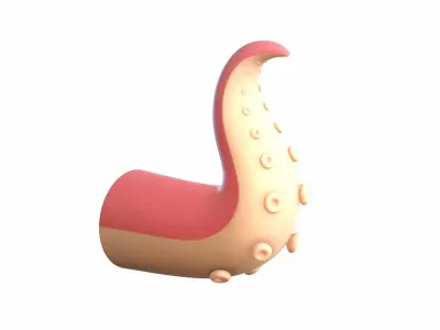 Octopus Tentacle 3D model