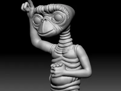 Alien Statue - 090 3D print model