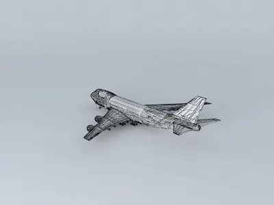 Al-Islamic Airlines Boeing 747100 Free 3D model