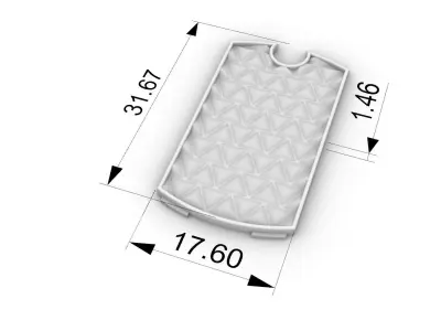 Dog Tag Side Triangle Free 3D print model