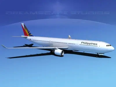 Airbus A330-300 Philippine Airlines 3D model