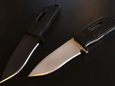 Tactical Combat Knife - Low Poly - Game Ready Low-poly 3D model