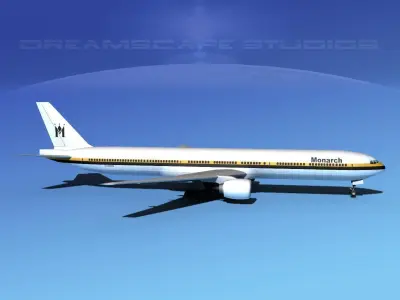 Boeing 777-300 Monarch 3D model