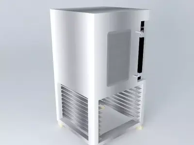 Kit stainless steel freezer Free 3D model