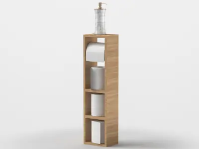 Toilet Paper Holder Storage 3D model