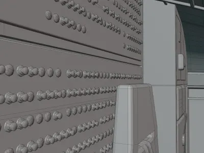 Airbus A320Neo Interior With Cockpit  3D model