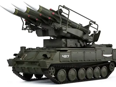 2K12 Kub or SA-6 Gainful 1967 3D model