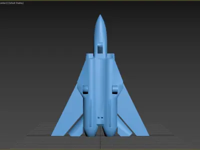 Printable fighter toy and key ring 3D print model