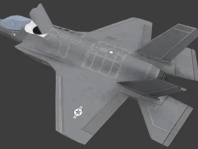 F35 B Lightning Low-poly 3D model