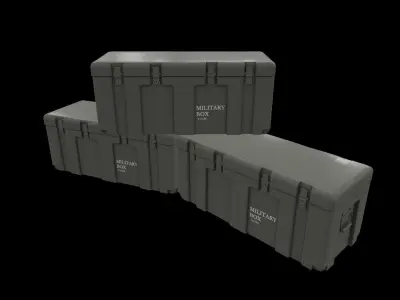 Military Case Low-poly 3D model
