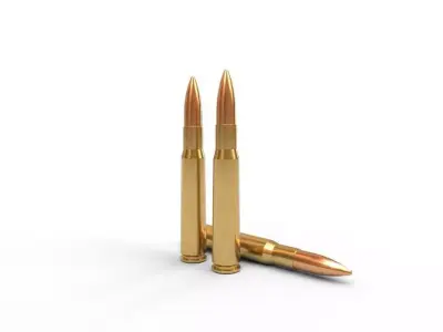 132x99 Hotchkiss Ammo Low-poly 3D model