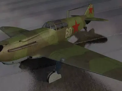 Lavochkin-Gorbunov-Gudkov LaGG-3 - early model 3D model