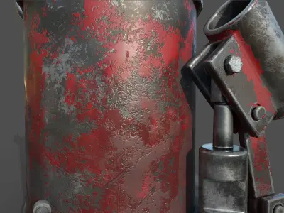 Vehicle Jack Low-poly 3D model