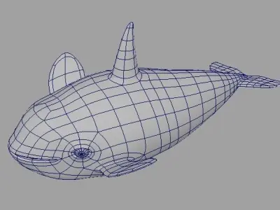 Cartoon Fish 3 Low-poly 3D model