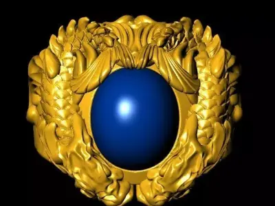 Marine Treasure A Unique Fish Ring Design Free 3D print model