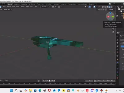 Aether Voyager Low-poly 3D model