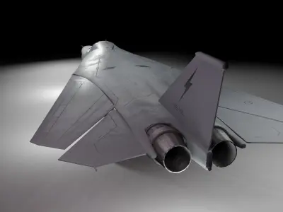 General Dynamics F-111 Aardvark jet  Low-poly 3D model