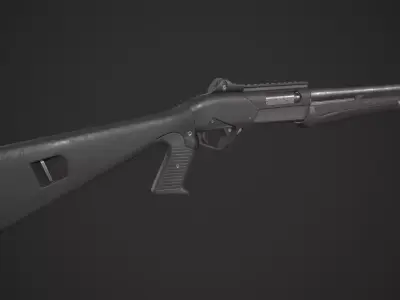 Benelli Super Nova Shotgun Low-poly 3D model