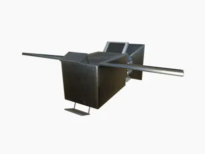 Satellite E06 Steel Black - SciFi Space Design Low-poly 3D model
