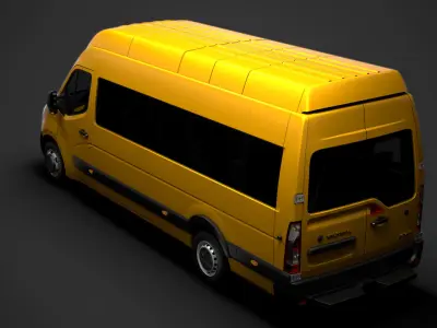 Vauxhall Movano L4H3 MiniBus 2020 3D model