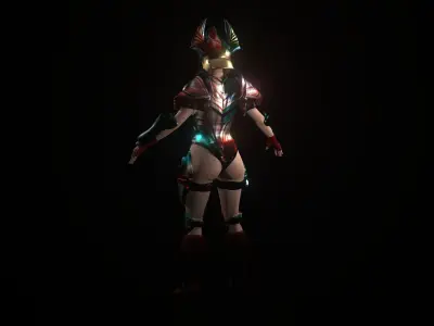 Evil Queen Low-poly 3D model