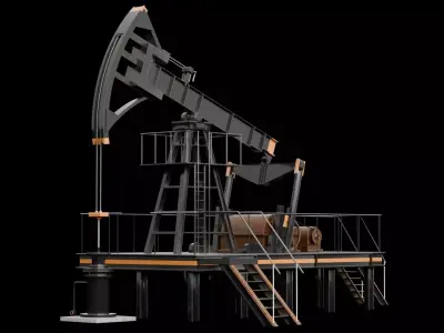 Oil PumpJack 3D model