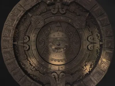 Mayan Calendar 3D model get