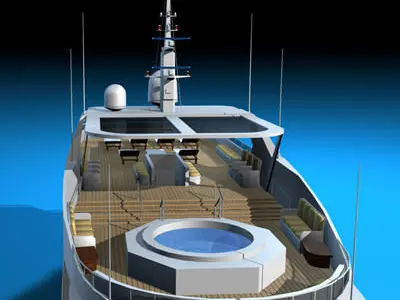 Yacht luxury 3D model