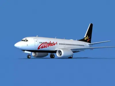 Boeing 737 MAX 7 Aloha 3D model