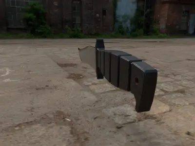 Clip Point Knife Free low-poly 3D model