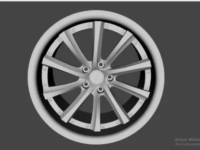 WHEEL BASED on WED KRANZE VISHUNU 3D model